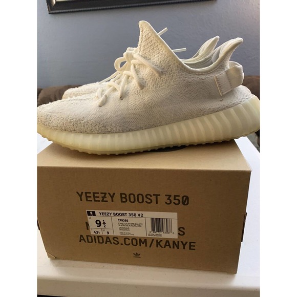 AUTHENTC Adidas Yeezy Boost 350 V2 Zebra White Black Red Kanye West Men Size 9.5 main image 7